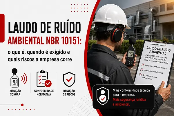 Laudo de Ruído Ambiental NBR 10151: o que é, quando é exigido e quais riscos a empresa corre