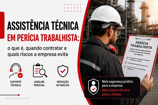 Assistência Técnica em Perícia Trabalhista: o que é, quando contratar e quais riscos a empresa evita